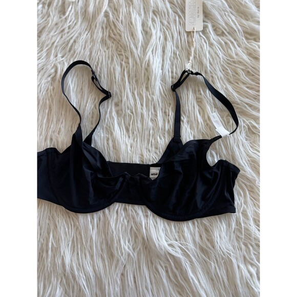 Aerie Smoothez Mesh Full Coverage Unlined Bra Black Size 36B - Picture 3 of 7
